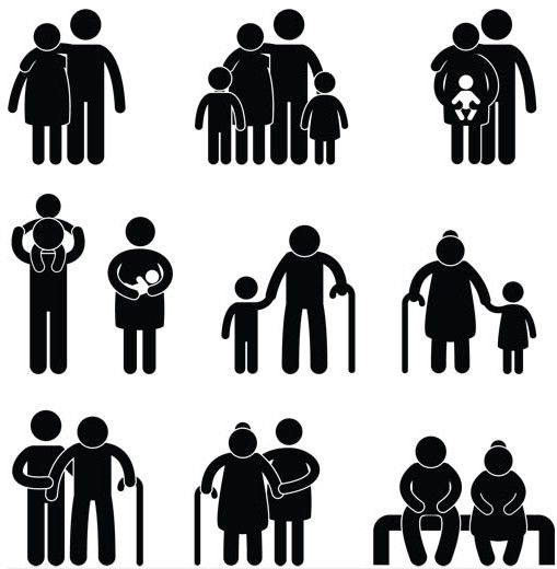 509x520 Family Silhouettes Icons Vector Projects Master Programming