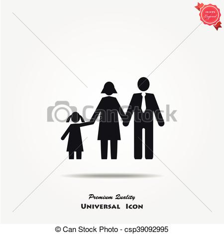 450x470 Family Vector Icon. Family Icon In Trendy Flat Style Isolated On
