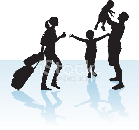 469x439 Family Reunion Or Vacation Travelers Stock Vector