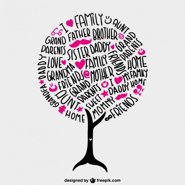 626x626 Family Tree Vector Lettering Vector Free Vector Download In .ai