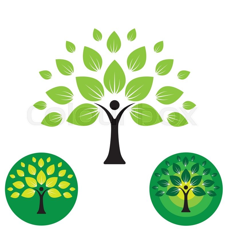 800x800 Human Life Logo Icon Of Abstract People Tree Vector. This Design