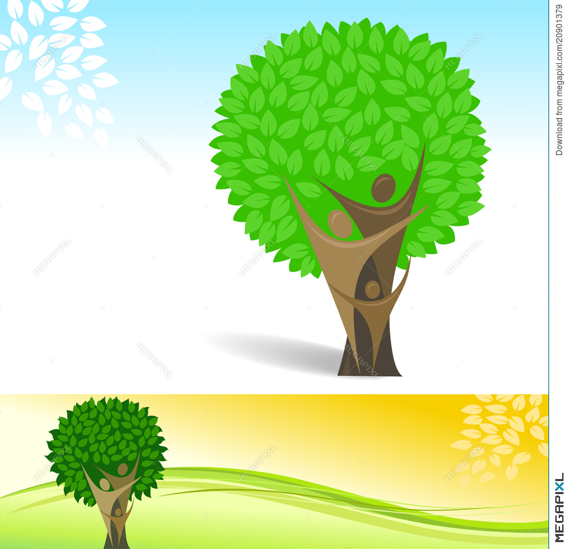 829x800 Abstract Family Tree Vector Background Illustration 20901379