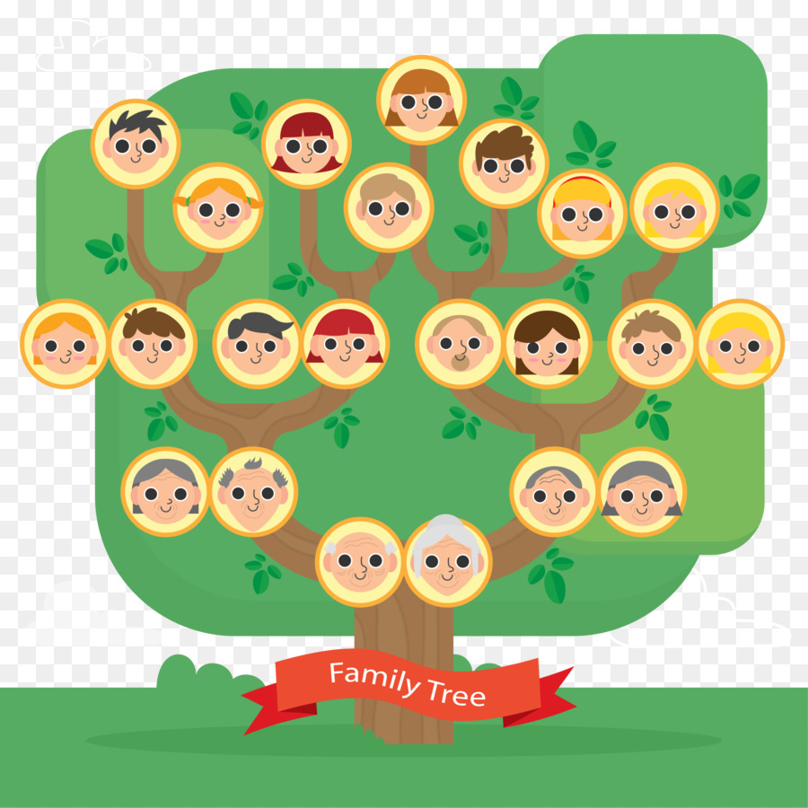 900x900 Family Tree Flat Design