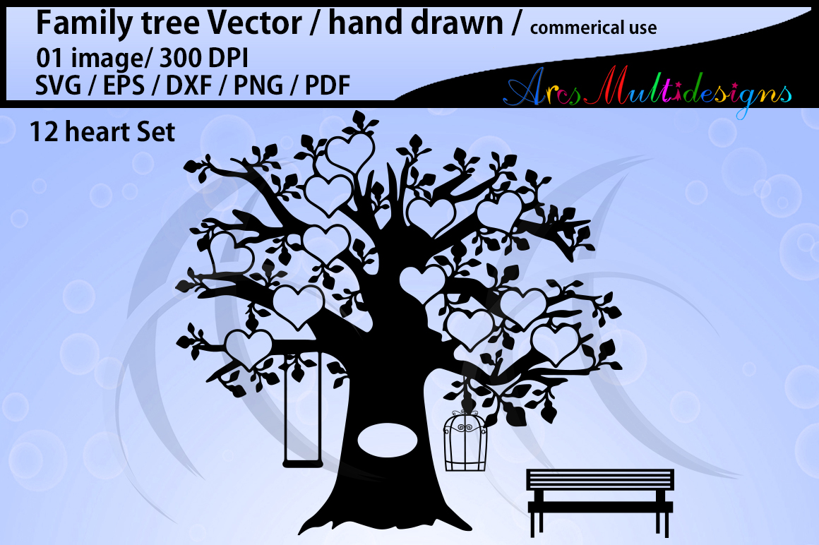1160x772 Family Tree Clipart Svg, Eps, Dxf, Png, Pdf, Jpg Family Tree