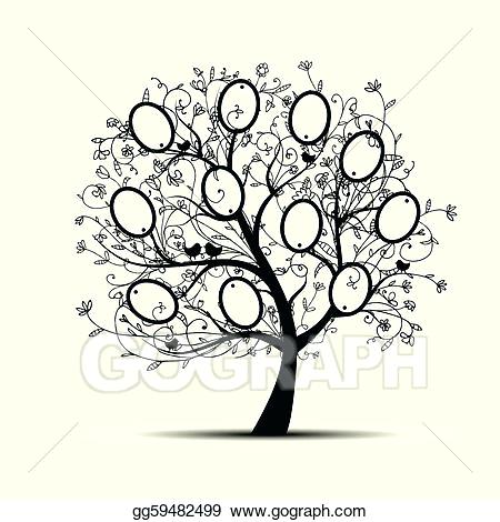 450x470 Family Tree Design Download Vector Family Tree Design With Frames