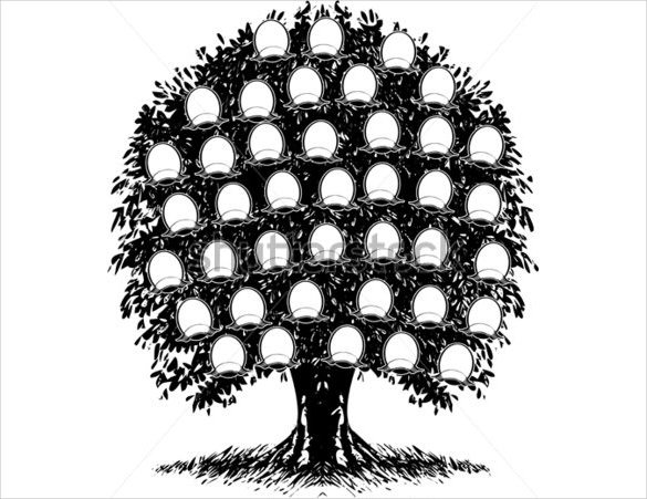 585x451 Blank Family Tree Template