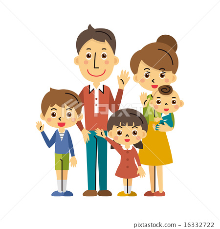 450x468 5 Members Family, Vector, Vectors