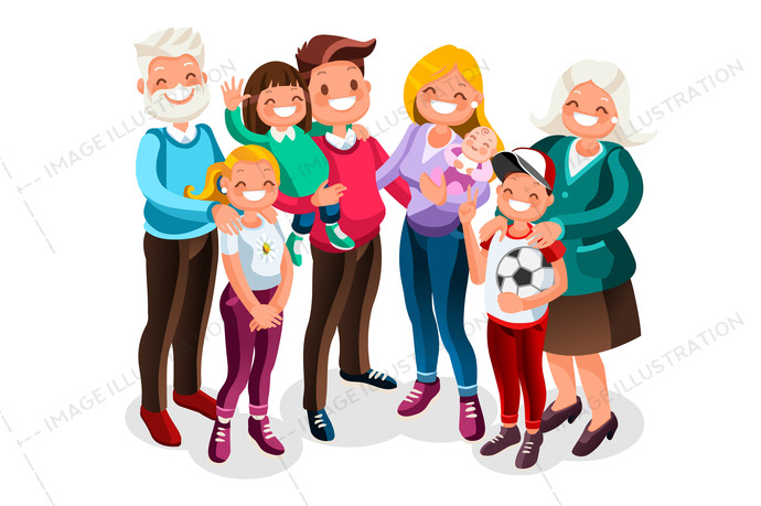 690x459 Baby Big Family Vector Portrait
