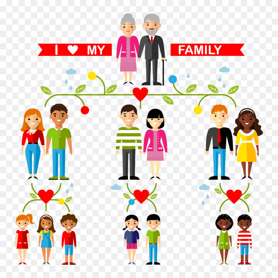 900x900 Download Family Tree Aunt Uncle Illustration Happy Family Vector