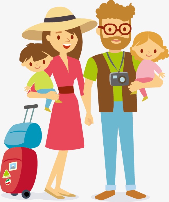 582x693 Family Travel, Travel, Character, Family Png And Vector For Free