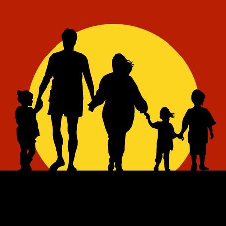 456x456 Free Family Vector Silhouette.eps Clipart And Vector Graphics