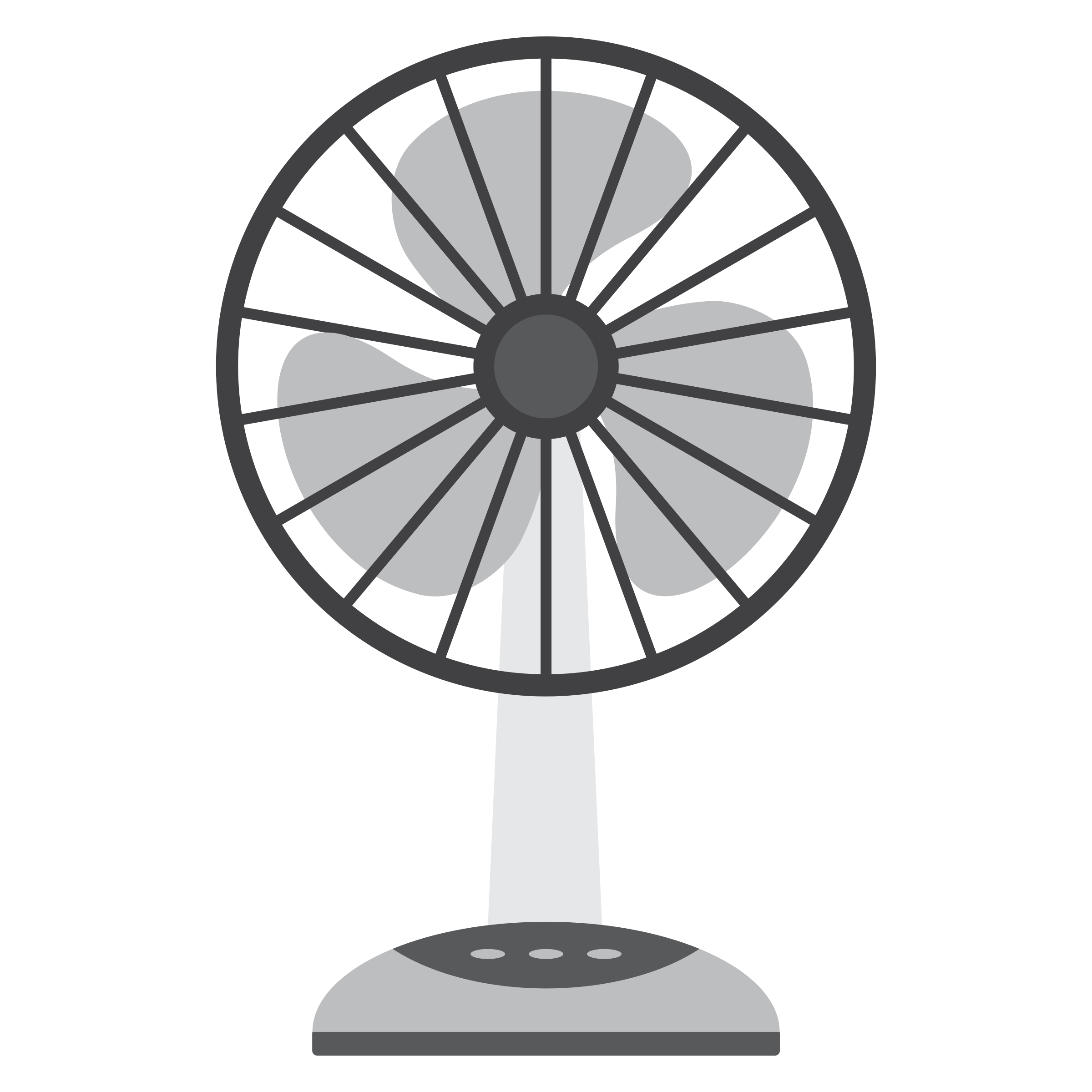 2400x2400 Electric Fan Vector Clipart Image