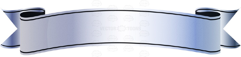 800x192 Blue Gradient Shiny Fancy Blank Banner Scroll Clipart By Vector