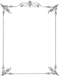 236x305 Classy Border Vector