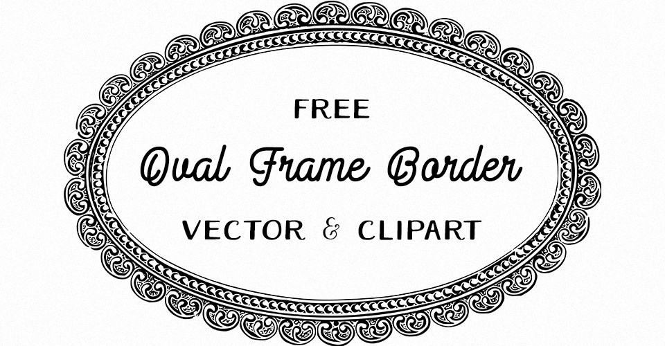 960x500 Fancy Oval Frame Vector Amp Clipart Oh So Nifty Vintage Graphics
