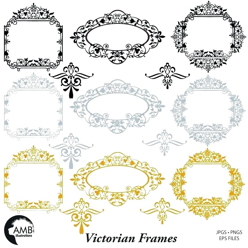 864x864 Victorian Silhouette Frames Frames Fancy Frames Frames Wedding