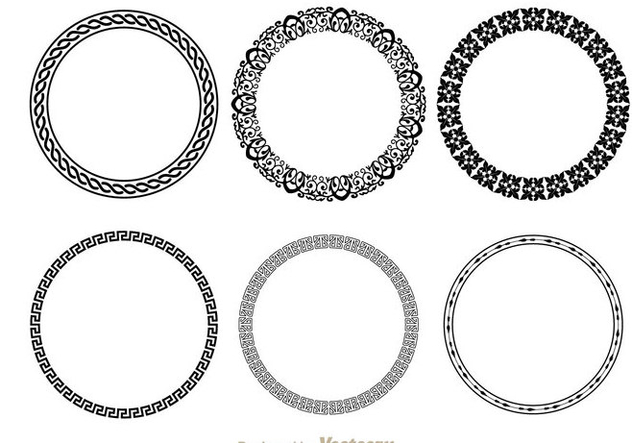 632x443 Circle Fancy Line Decoration Free Vector Download 200591 Cannypic