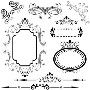 366x368 Fancy Line Border Free Vector Download (14,695 Free Vector) For