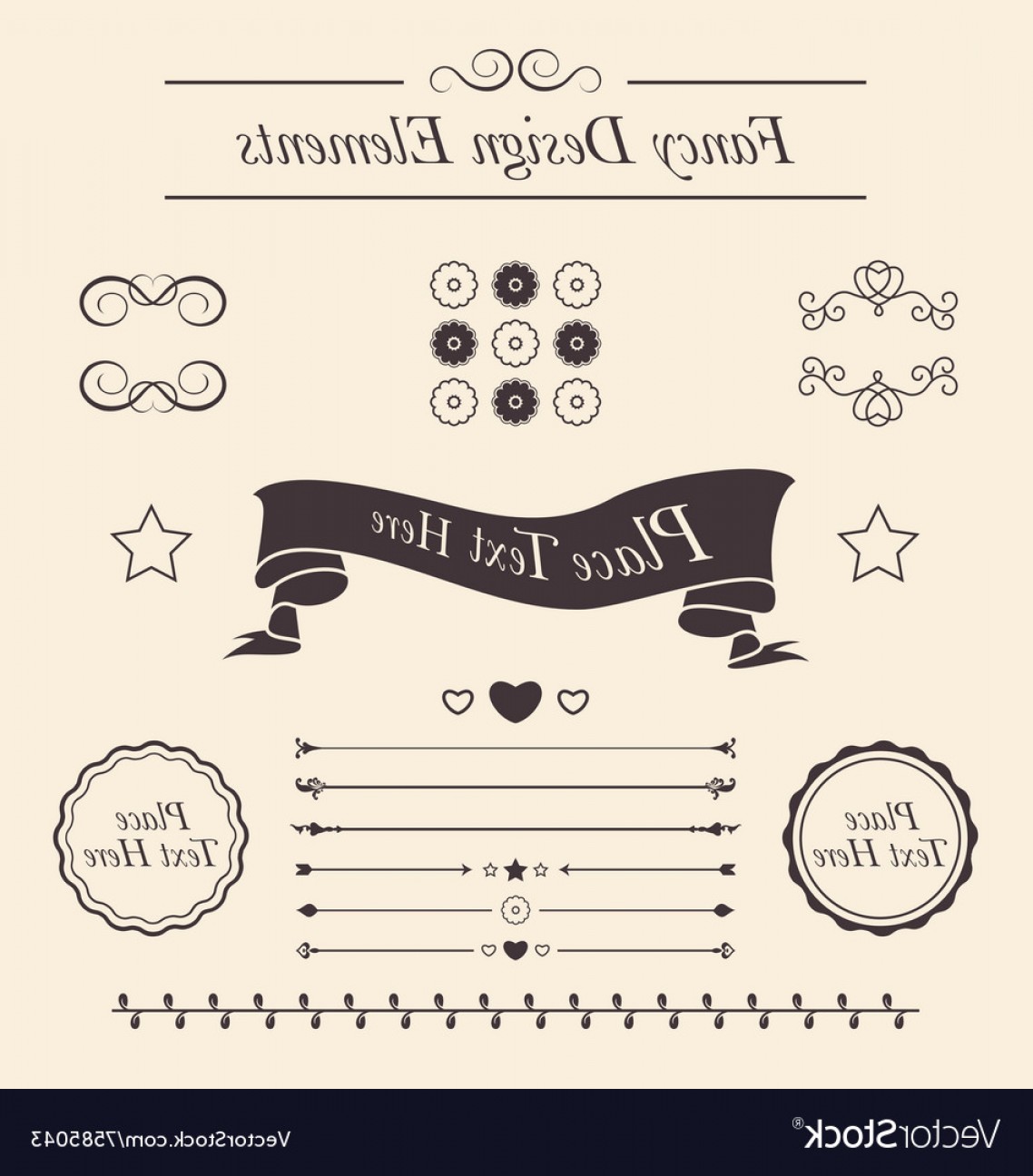 1138x1296 Set Of Fancy Icons Frames Borders Divider Lines Vector Arenawp