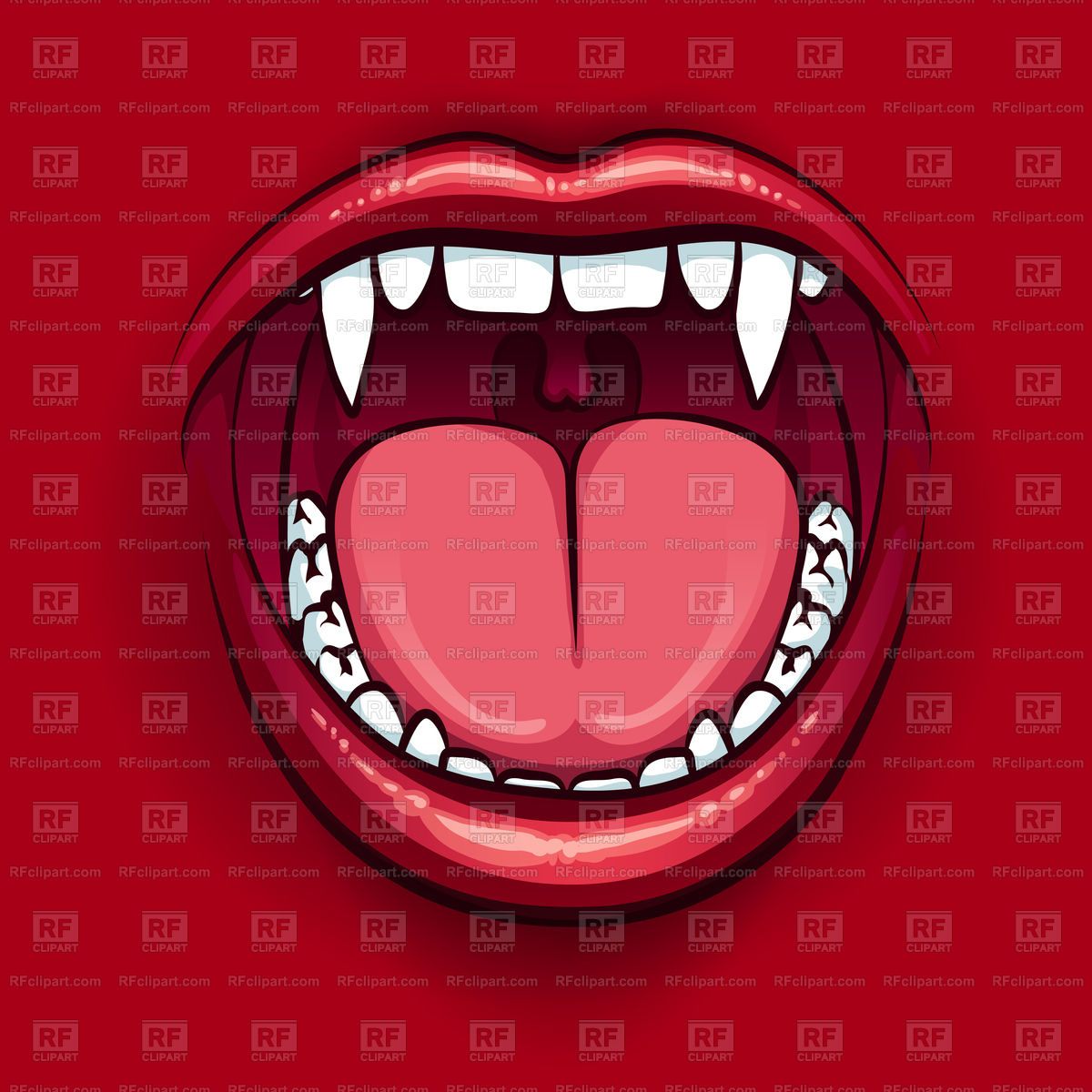 1200x1200 The Fangs Of A Vampire Vector Image Vector Artwork Of