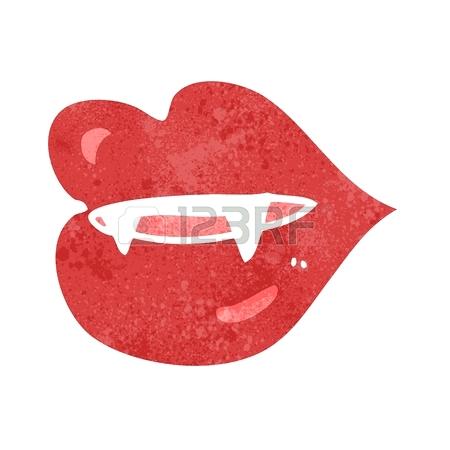 450x450 Cartoon Vampire Fangs Vector Template