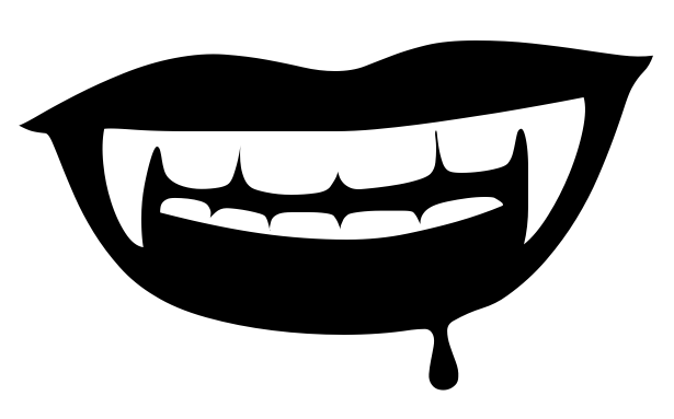 615x383 Cartoon Vampire Teeth Svg Vector File, Vector Clip Art Svg File