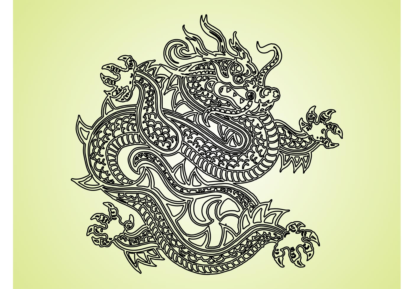 1400x980 Fantasy Creature Free Vector Art