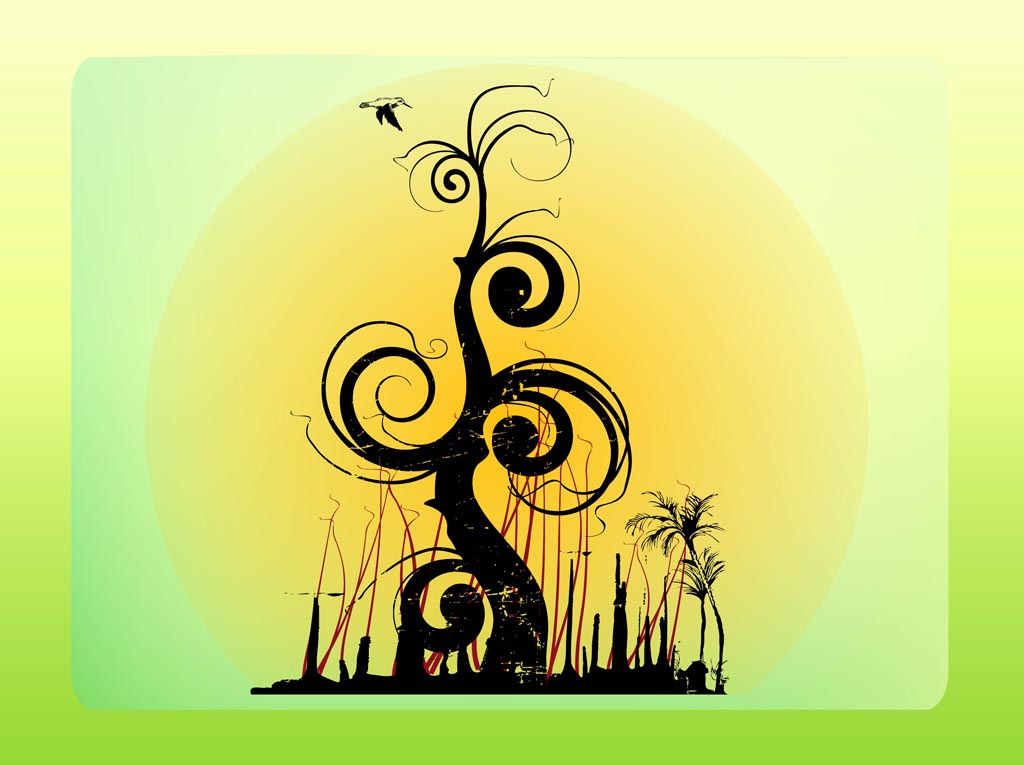 1024x765 Fantasy Tree Vector Art Amp Graphics