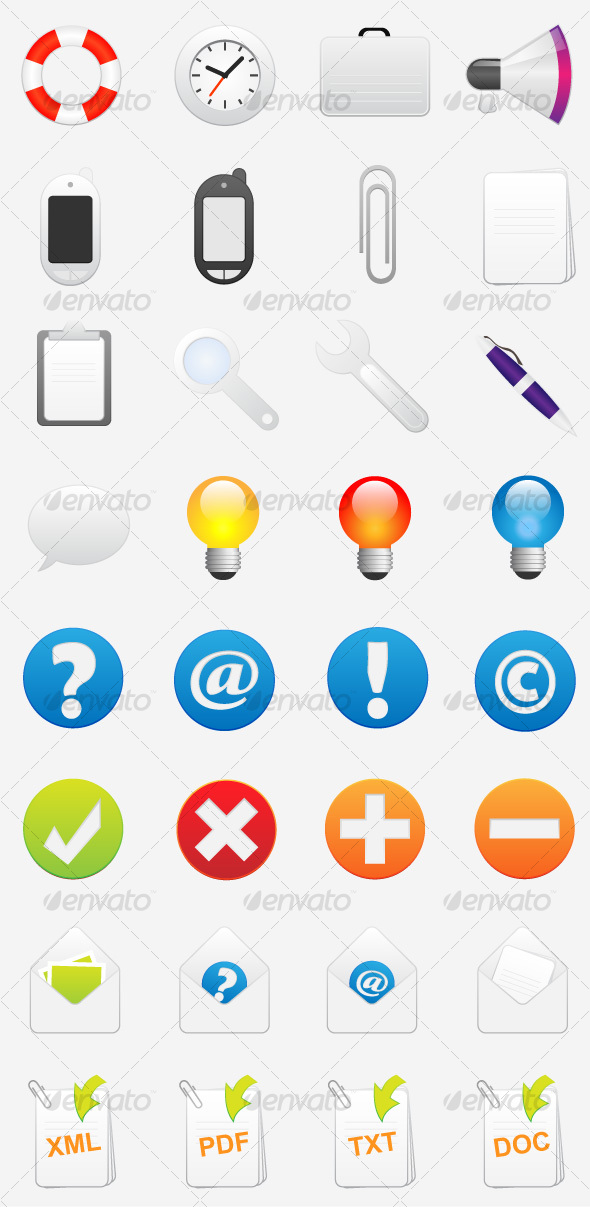 590x1207 Help Faq And Support Vector Icons By Doru Graphicriver