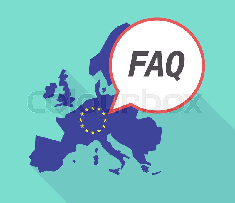 800x691 Illustration Of A Long Shadow European Union, Its Flag And A Comic