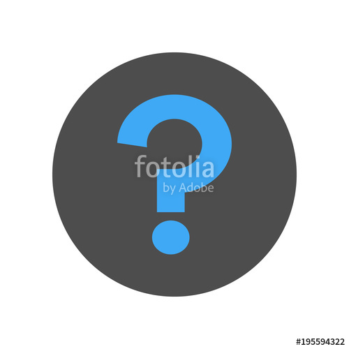 500x500 Faq Button. Question Mark Symbol. Vector Icon. Stock Image And