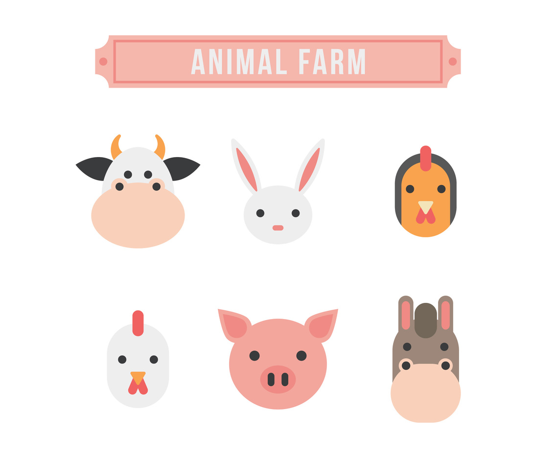 1136x936 Hand Drawn Farm Animal Vectors Vector Art Amp Graphics