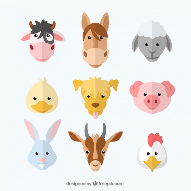 626x626 Variety Of Farm Animals Vector Free Download