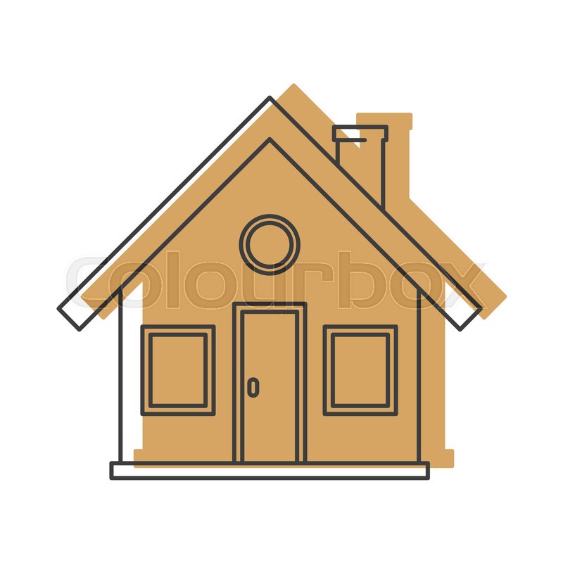 800x800 Farm House Doodle Icon Vector Illustration For Design And Web