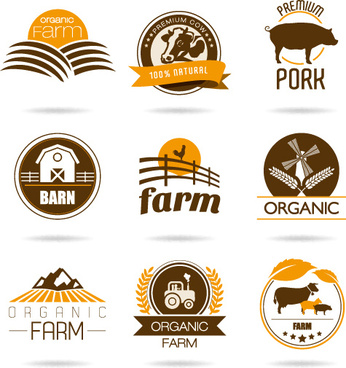 346x368 Brown Style Farm Labels And Logos Vector Png Images, Backgrounds