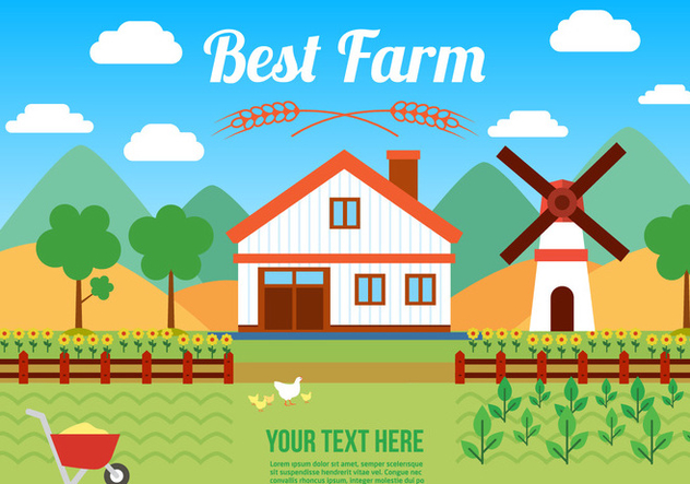 632x443 Free Agro Farm Vector Illustration Free Vector Download 382733