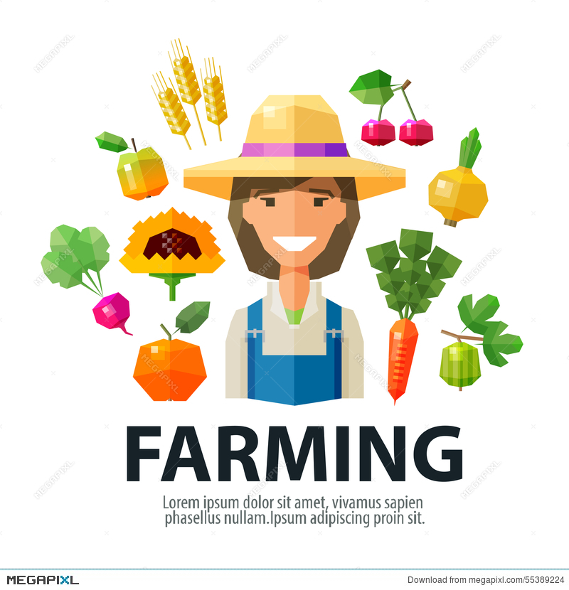 800x830 Farming, Farmer, Farm Vector Logo Design Template Illustration