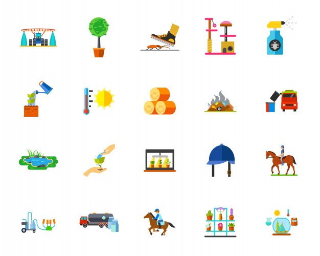 626x500 Farmland Icon Set Vector Free Download