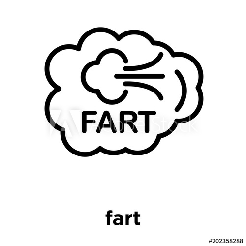 500x500 Fart Icon Isolated On White Background