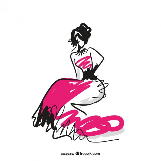 626x626 Fashion Model Free Sketch Vector Vector Free Vector Download In