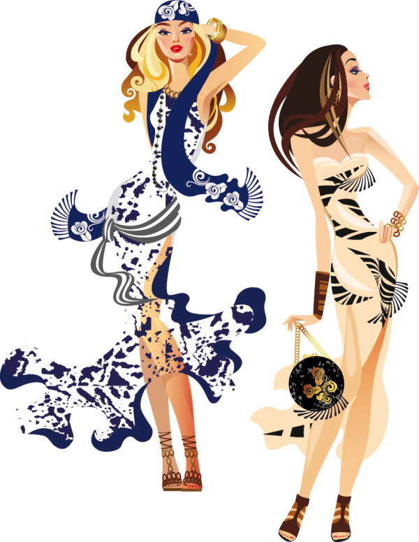 600x776 Fashion Woman Illustration Vector 3 Download Free Vectors