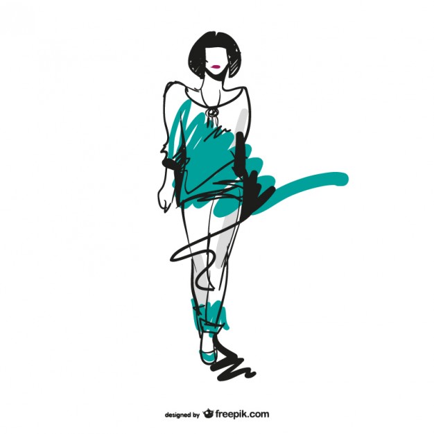 626x626 Vector Fashion Sketch Free Download Vector Free Vector Download
