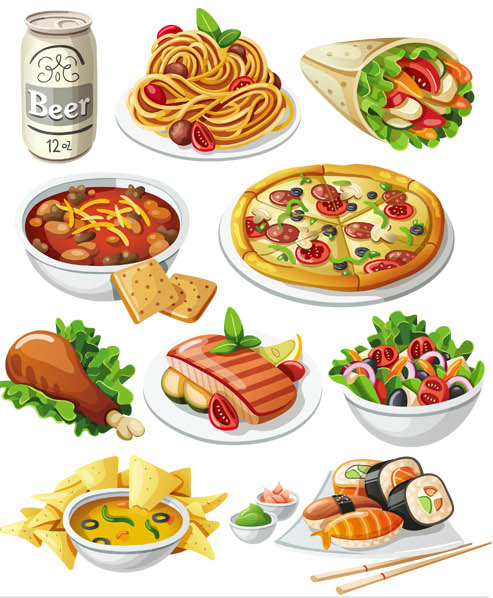493x598 Fastfood Vector Graphic Ai Format Free Vector Download