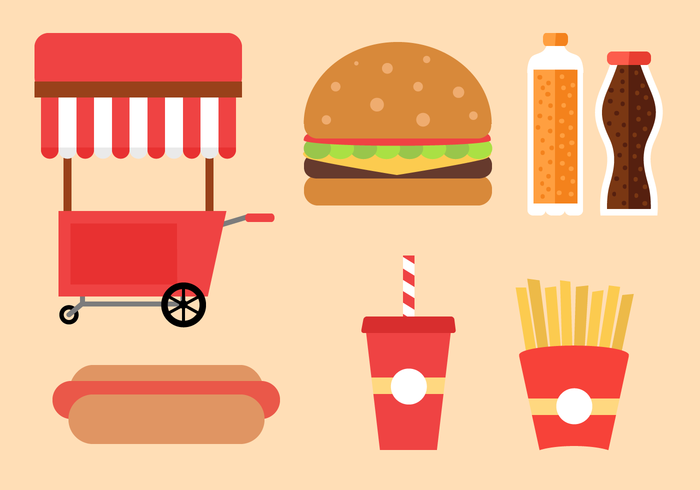 700x490 Free Fast Food Vector Stock Images