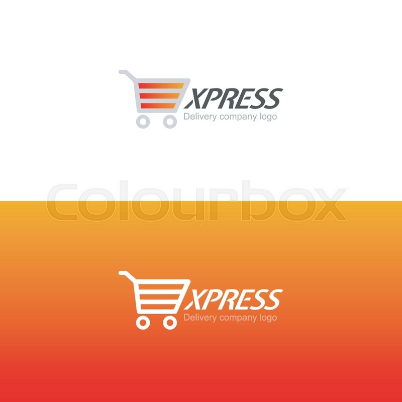800x800 Vector Logo Of Fast Delivery Shopping Cart Stock Vector Colourbox