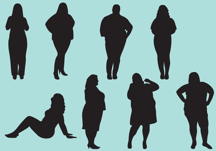 700x490 Fat Woman Silhouettes