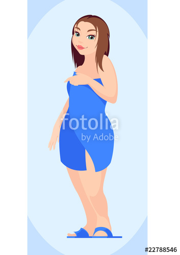 353x500 Fat Girl,vector Without Gradient Stock Image And Royalty Free
