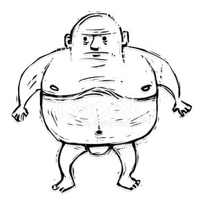297x299 Fat Guy Stock Vectors