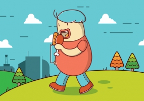 285x200 Fat Guy Free Vector Graphic Art Free Download (Found 297 Files) Ai