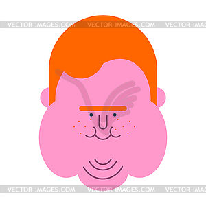 300x300 Redhead Fat Guy Face. Glutton Thick Man. Fatso
